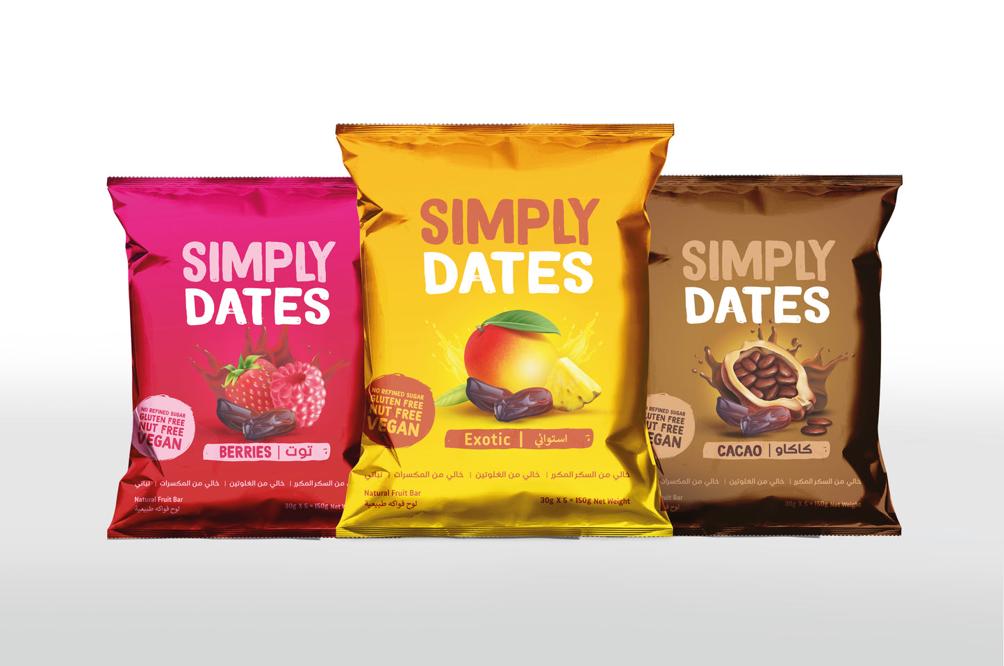 Simply Dates - Berries (Value Packs - 225 x 30g bars)