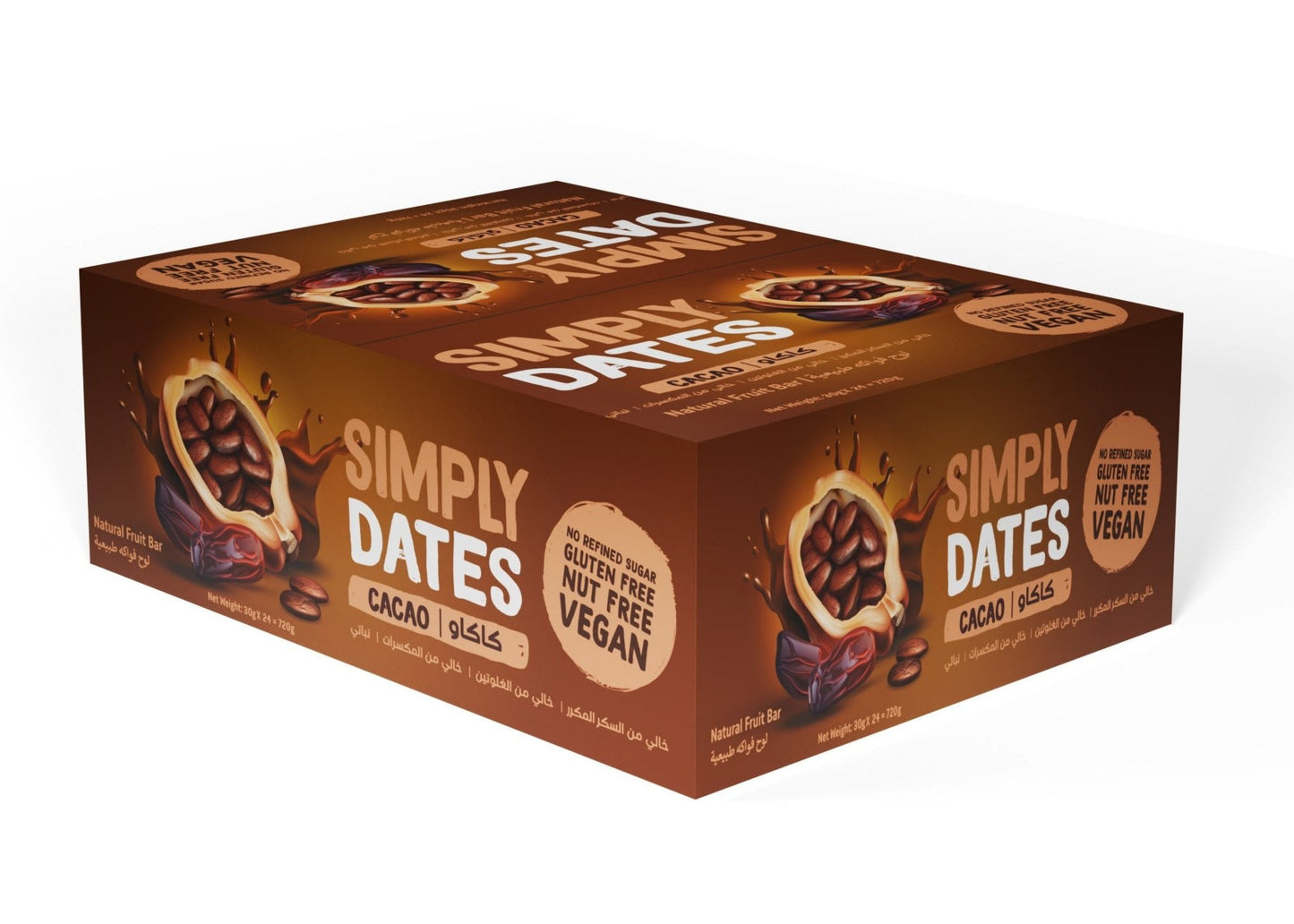 Simply Dates - Cacao (144 x 30g bars)