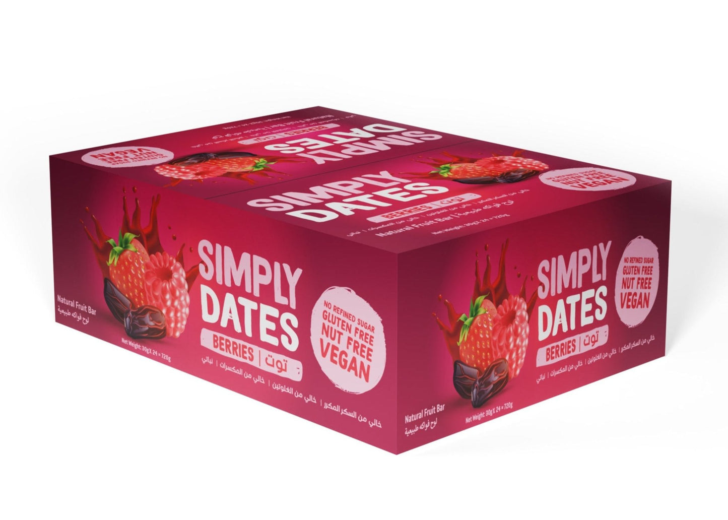 Simply Dates - Berries (144 x 30g bars)