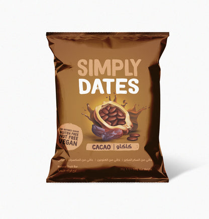 Simply Dates - Cacao  (Value Packs - 75 x 30g bars)